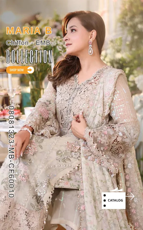 MARIA B ⏐ 08081323-MB-CF60010 ⏐ CHIFFON ⏐ EMBROIDERED