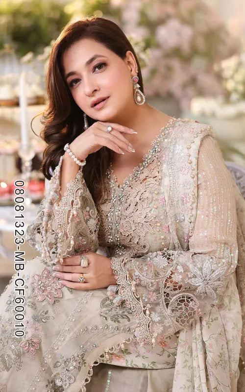 MARIA B ⏐ 08081323-MB-CF60010 ⏐ CHIFFON ⏐ EMBROIDERED