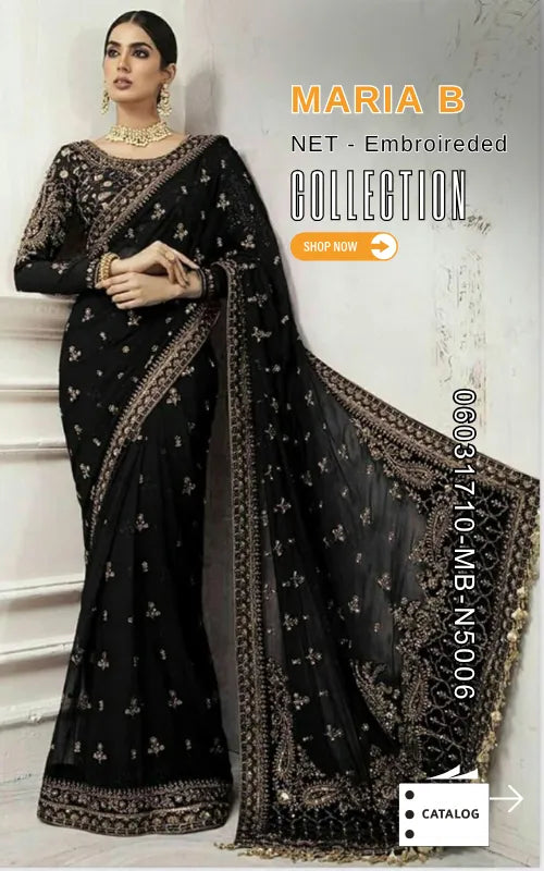 MARIA B ⏐ 06031710-MB-NT5006 ⏐ NET FABRIC ⏐ EMBROIDERED