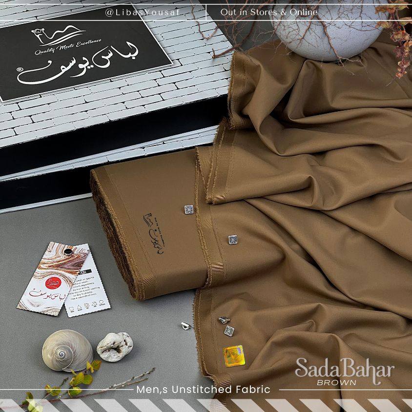 SADA BAHAR | Crafted by Libas e Yousaf | Wash & Wear | Four Season | Brown