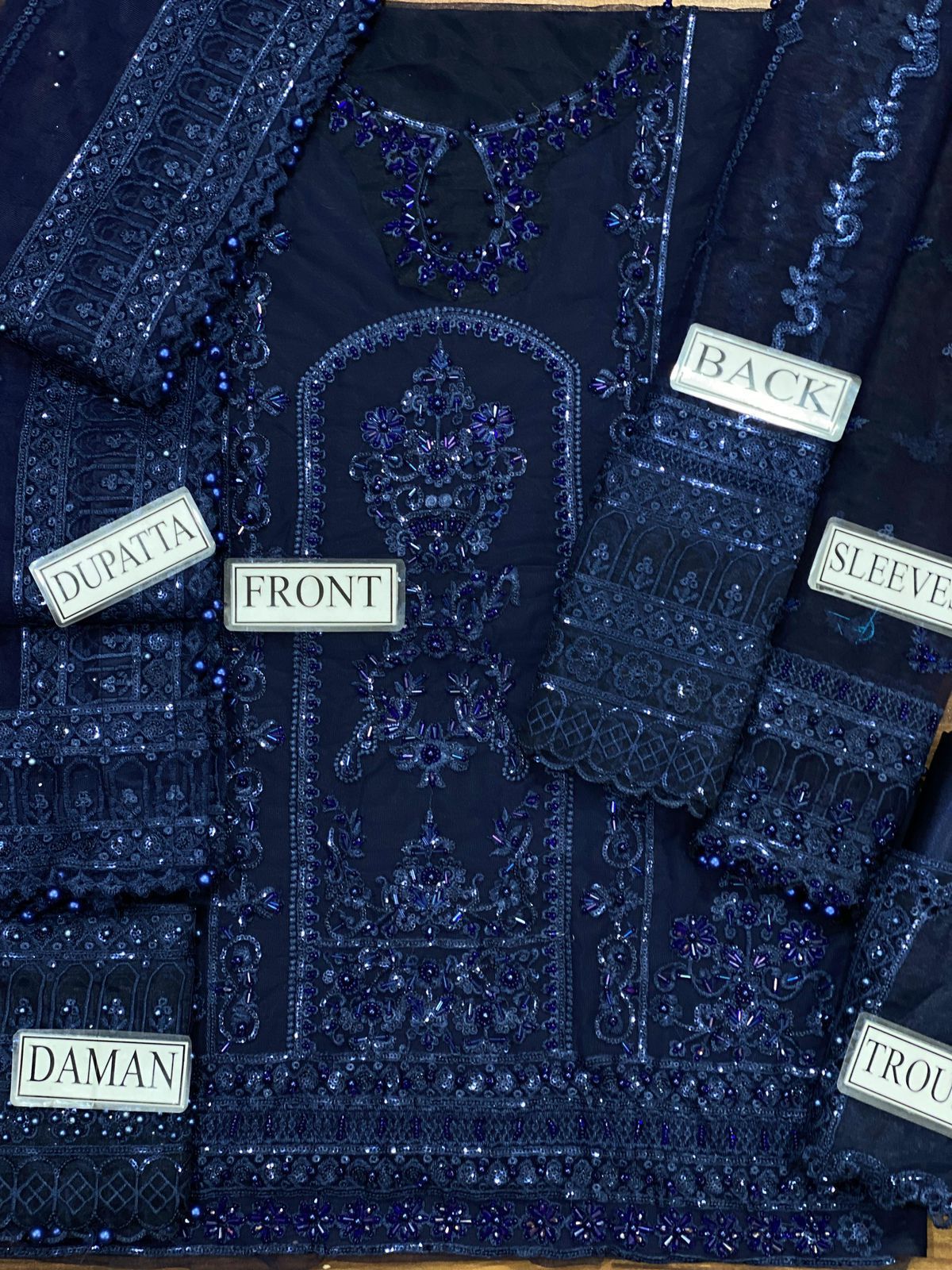 MUSHQ ⏐ Embroidered and Sequence Work ⏐ Wedding Edition ⏐ Blue