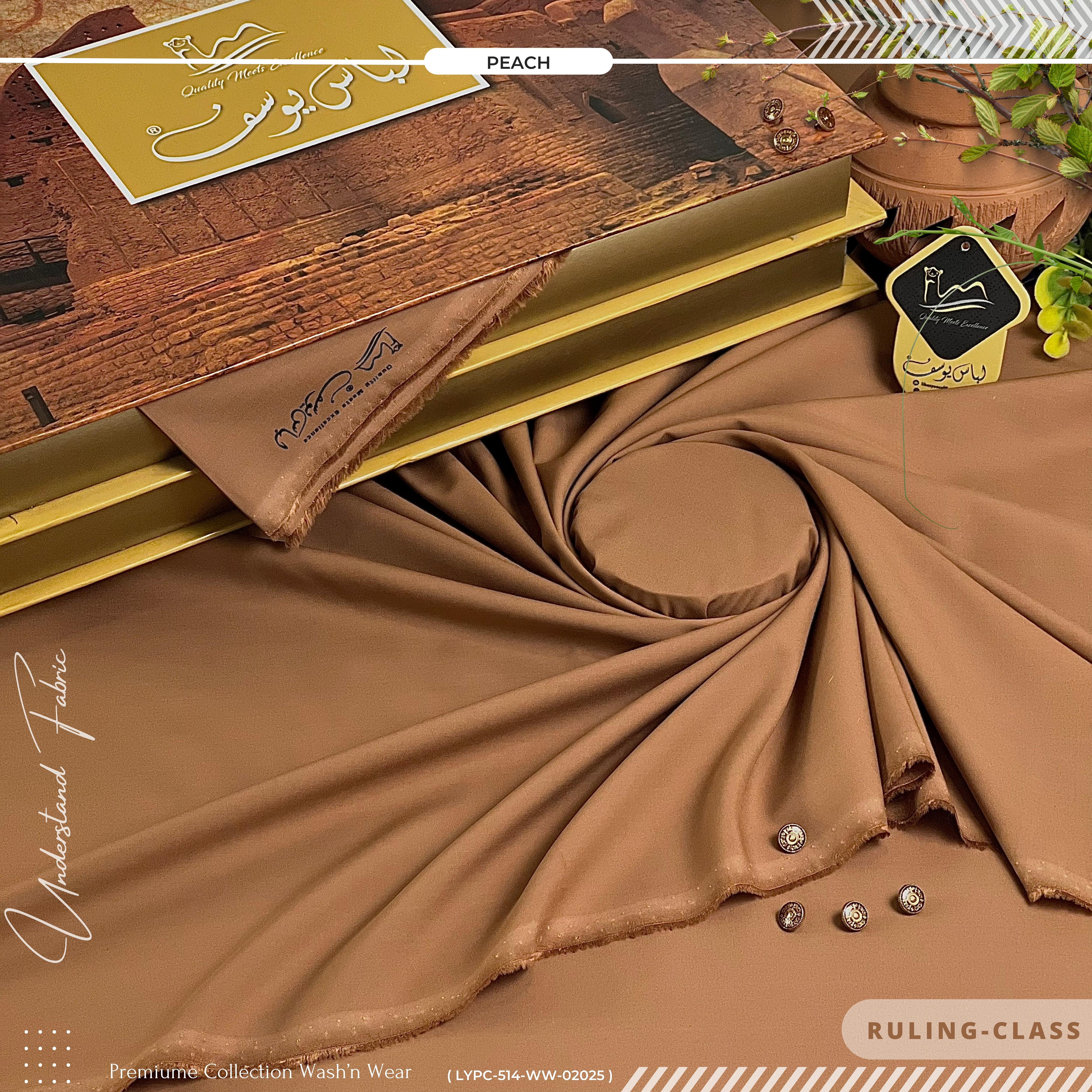 RULING CLASS - Premium - Wash & Wear - Four Season - Peach