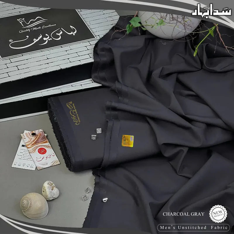 SADA BAHAR | Crafted by Libas e Yousaf | Wash & Wear | Four Season | Charcoal Gray