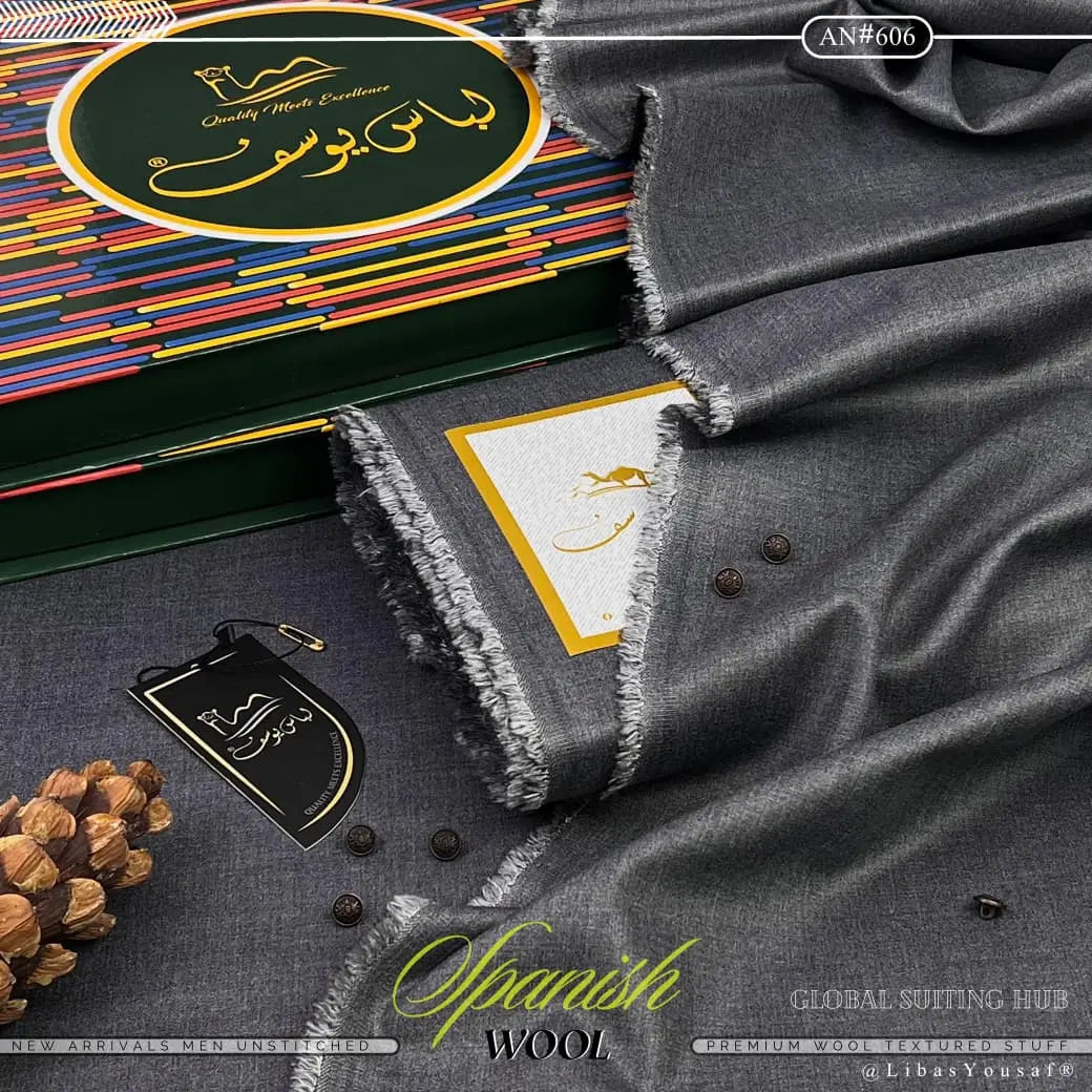 Luxurious Spanish wool | Crafted by Libas e Yousaf | Shade 606