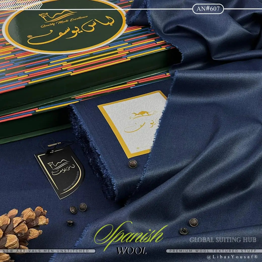 Luxurious Spanish wool | Crafted by Libas e Yousaf | Shade 607