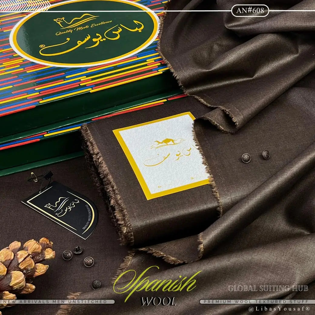 Luxurious Spanish wool | Crafted by Libas e Yousaf | Shade 608