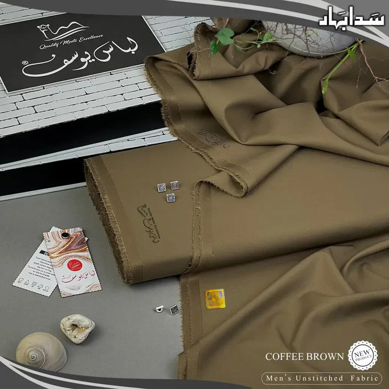 SADA BAHAR | Crafted by Libas e Yousaf | Wash & Wear | Four Season | Coffee Brown