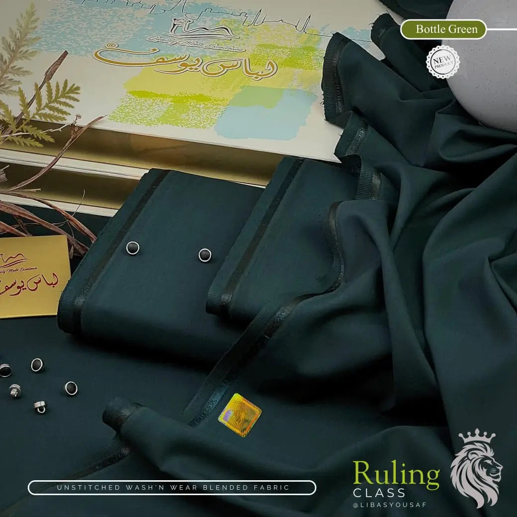 RULING CLASS - Premium - Wash & Wear - Bottle Green