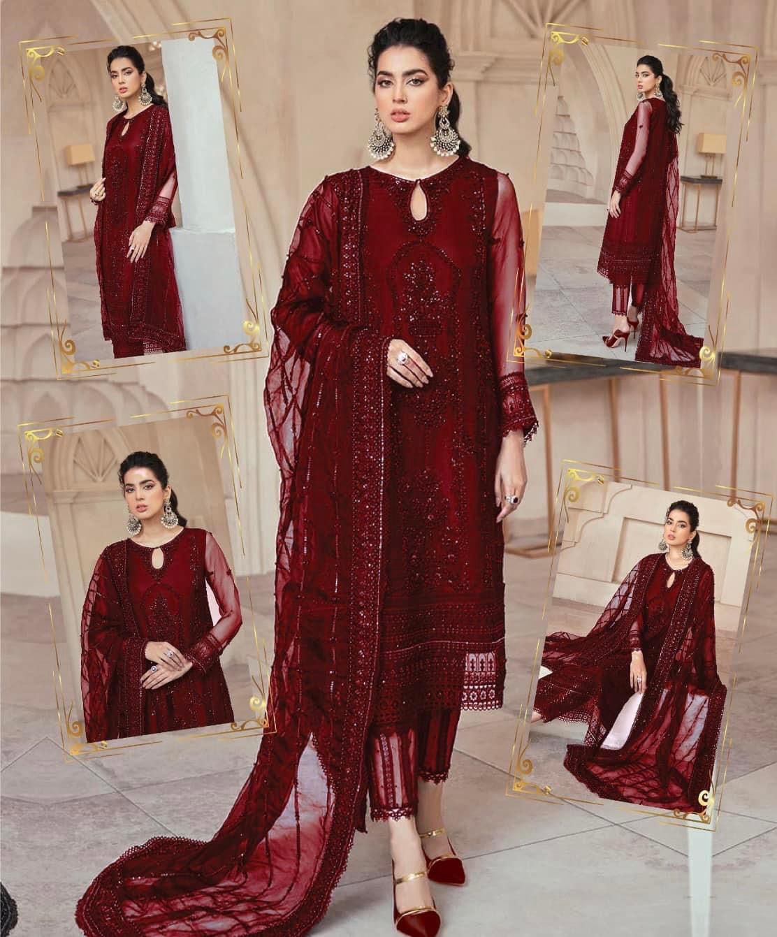 MUSHQ ⏐ Embroidered and Sequence Work ⏐ Wedding Edition ⏐ Red