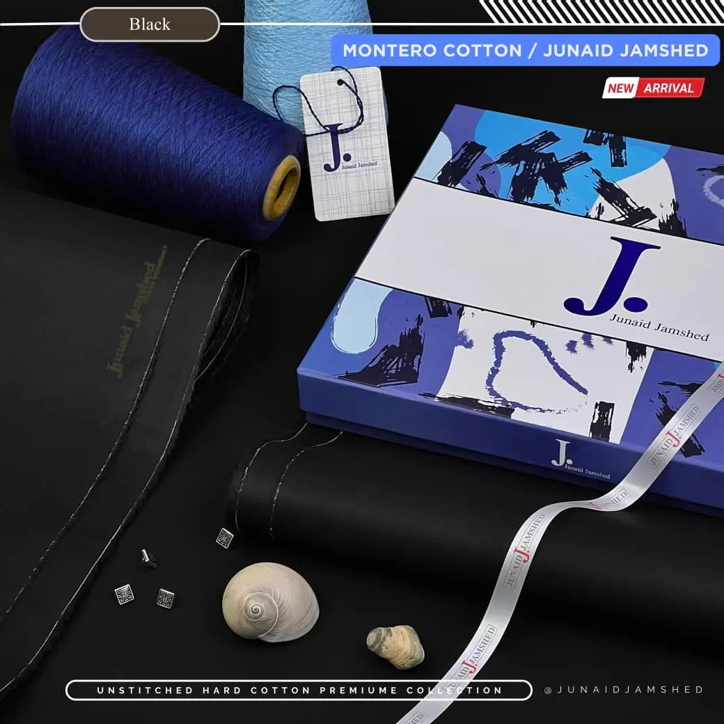 MONTERO by Junaid Jamshed – Premium Hard Cotton - Black