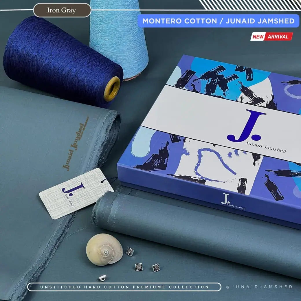 MONTERO by Junaid Jamshed – Premium Hard Cotton - Iron Gray