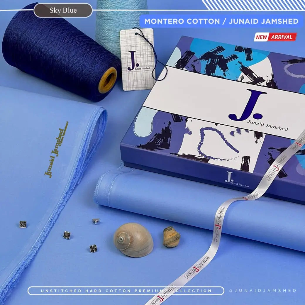 MONTERO by Junaid Jamshed – Premium Hard Cotton - Sky Blue