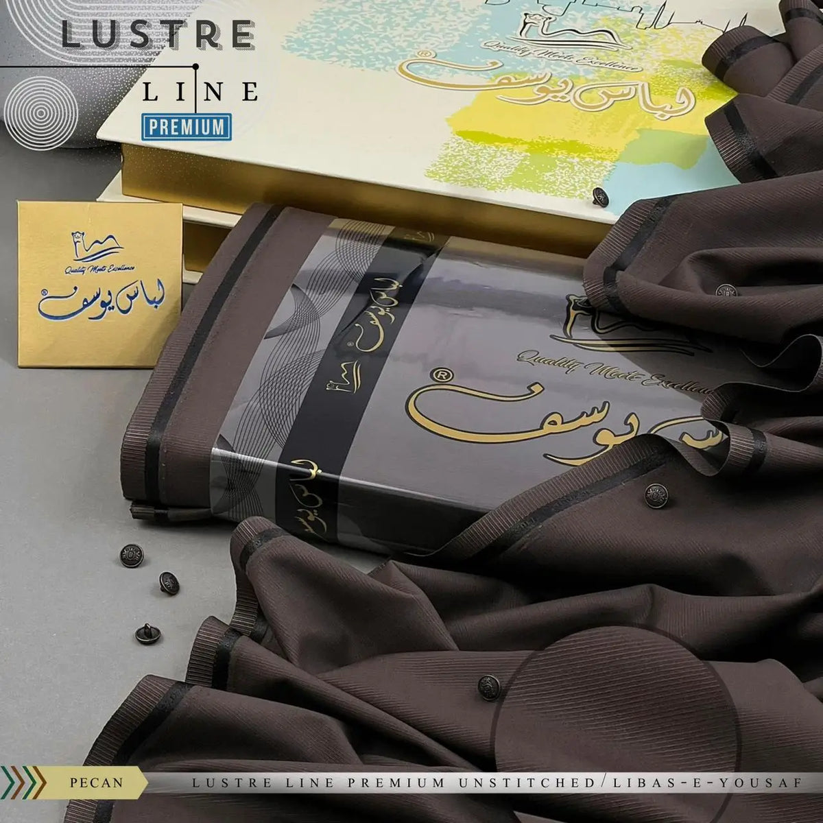 LUSTER LINE | Crafted by Libas e Yousaf | Wash & Wear | Four Season | Pecan
