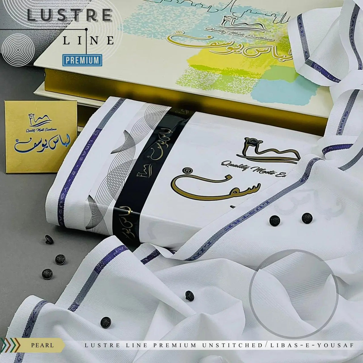 LUSTER LINE | Crafted by Libas e Yousaf | Wash & Wear | Four Season | Pearl