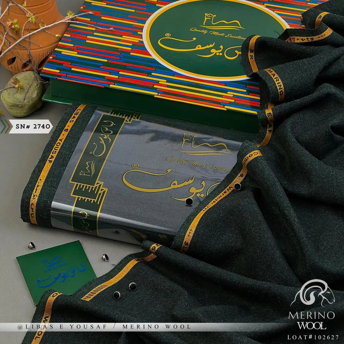 Marino Wool | Crafted by Libas e Yousaf | Shade SN - 2740