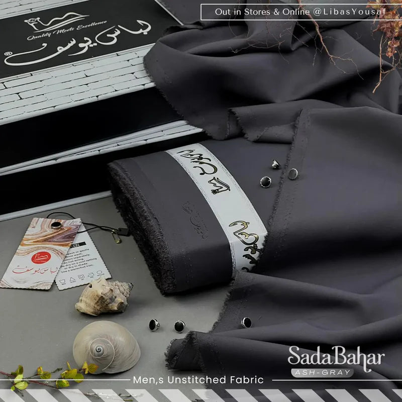 SADA BAHAR | Crafted by Libas e Yousaf | Wash & Wear | Four Season | Ash Gray