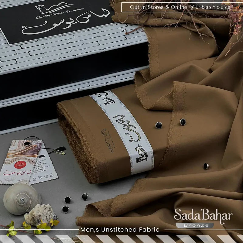 SADA BAHAR | Crafted by Libas e Yousaf | Wash & Wear | Four Season | Bronze