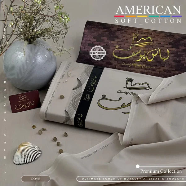 AMERICAN SOFT COTTON | UNSTITCHED | DOVE
