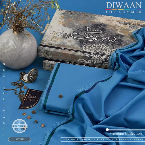 DIWAAN | Crafted by Libas e Yousaf | Wash & Wear | Summer || Azure