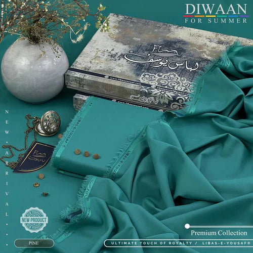 DIWAAN | Crafted by Libas e Yousaf | Wash & Wear | Summer ||Pine