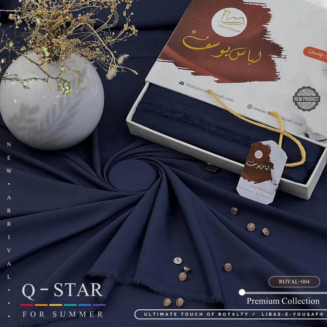 Q Star | By Libas e Yousaf | Wash & Wear | Royal - 004