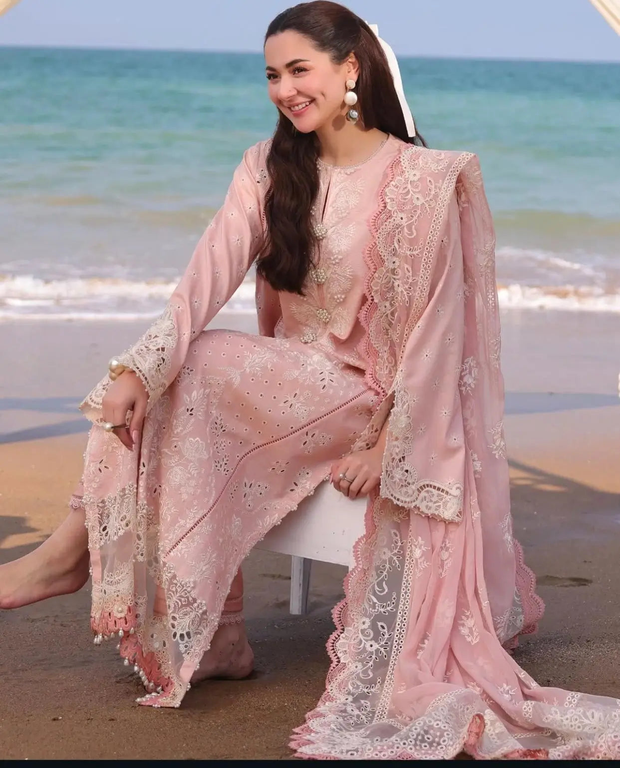 SERENE PREMIUM ⏐ EMBROIDERED WORK ⏐ CHIFFON DUPATTA ⏐ PURE LAWN