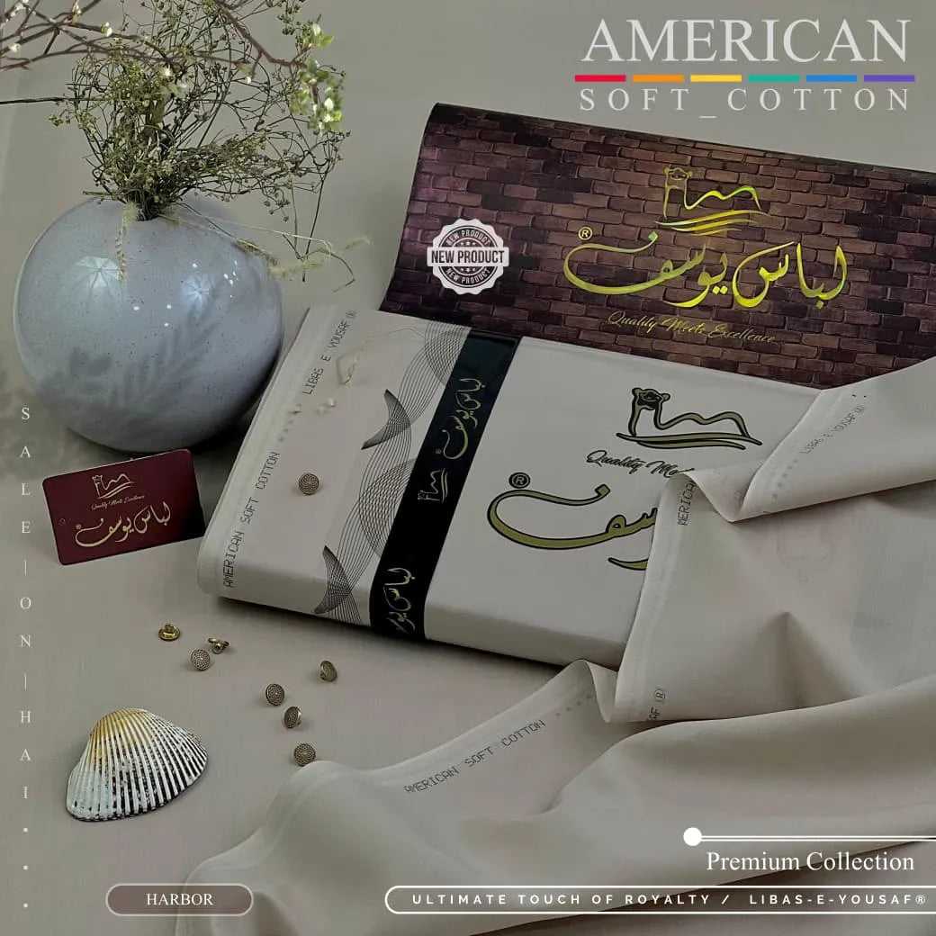 AMERICAN SOFT COTTON | UNSTITCHED | HARBOR