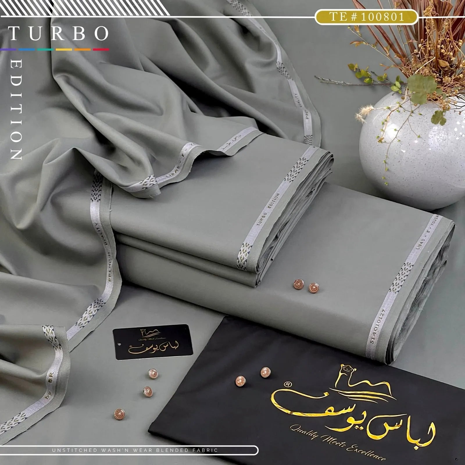 TURBO EDITION | Crafted by Libas e Yousaf | Wash & Wear | Four Season | AZADI SALE | TE # 100801