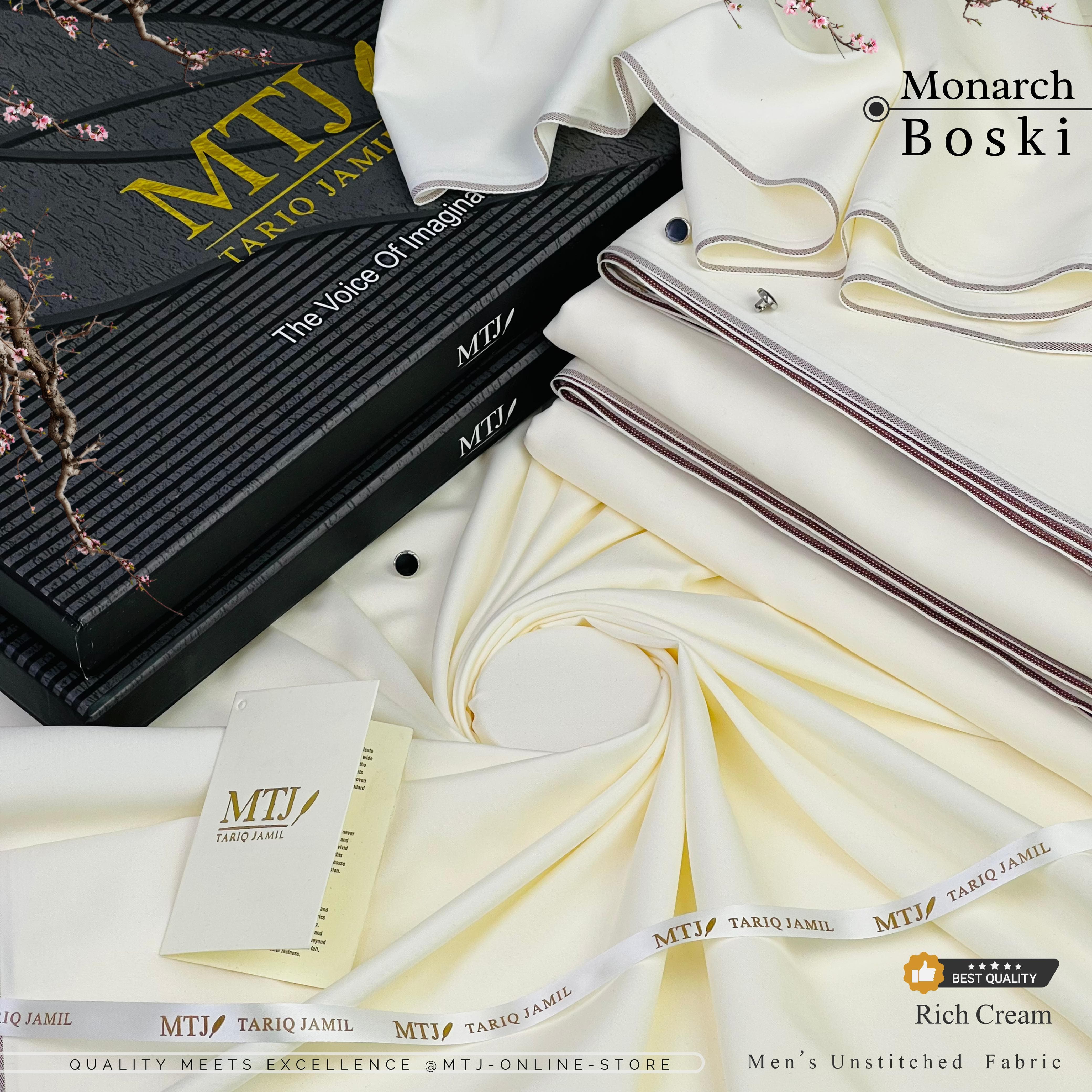 MTJ Monarch Boski ⏐ RICH CAREEM( Unstitched ) Suit