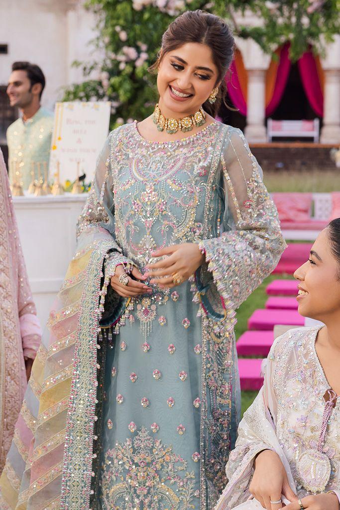 BRAND….KANWAL MALIK EBROIDED Unstithced Ladies Fancy Dress