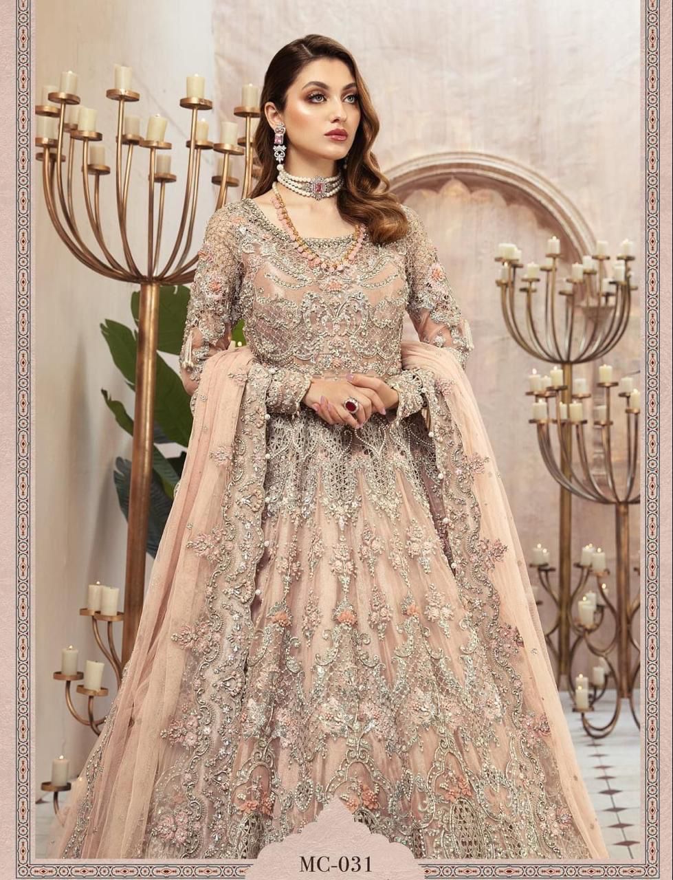 MARIA B bridal maxi long frock