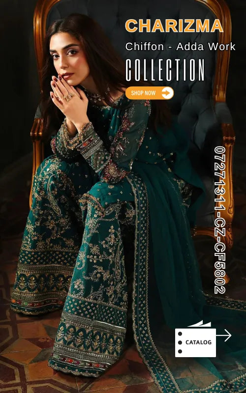 CHARIZMA ⏐ 07271311-CZ-CF5802 ⏐ CHIFFON ⏐ EMBROIDERED