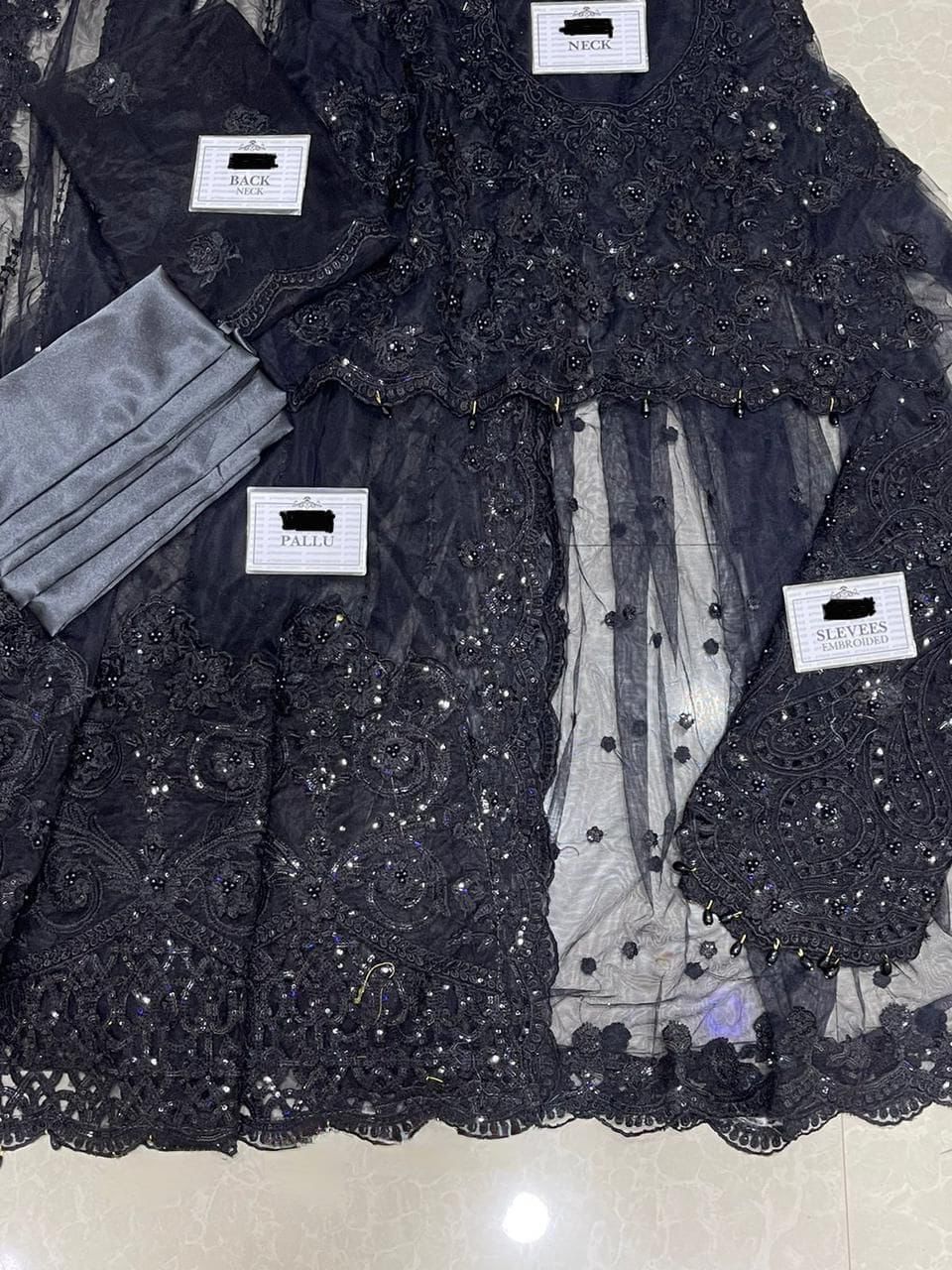 MARIA B ⏐ SILK NET ⏐ HEAVY HAND EMBROIDERED ⏐ SAREE COLLECTIONS