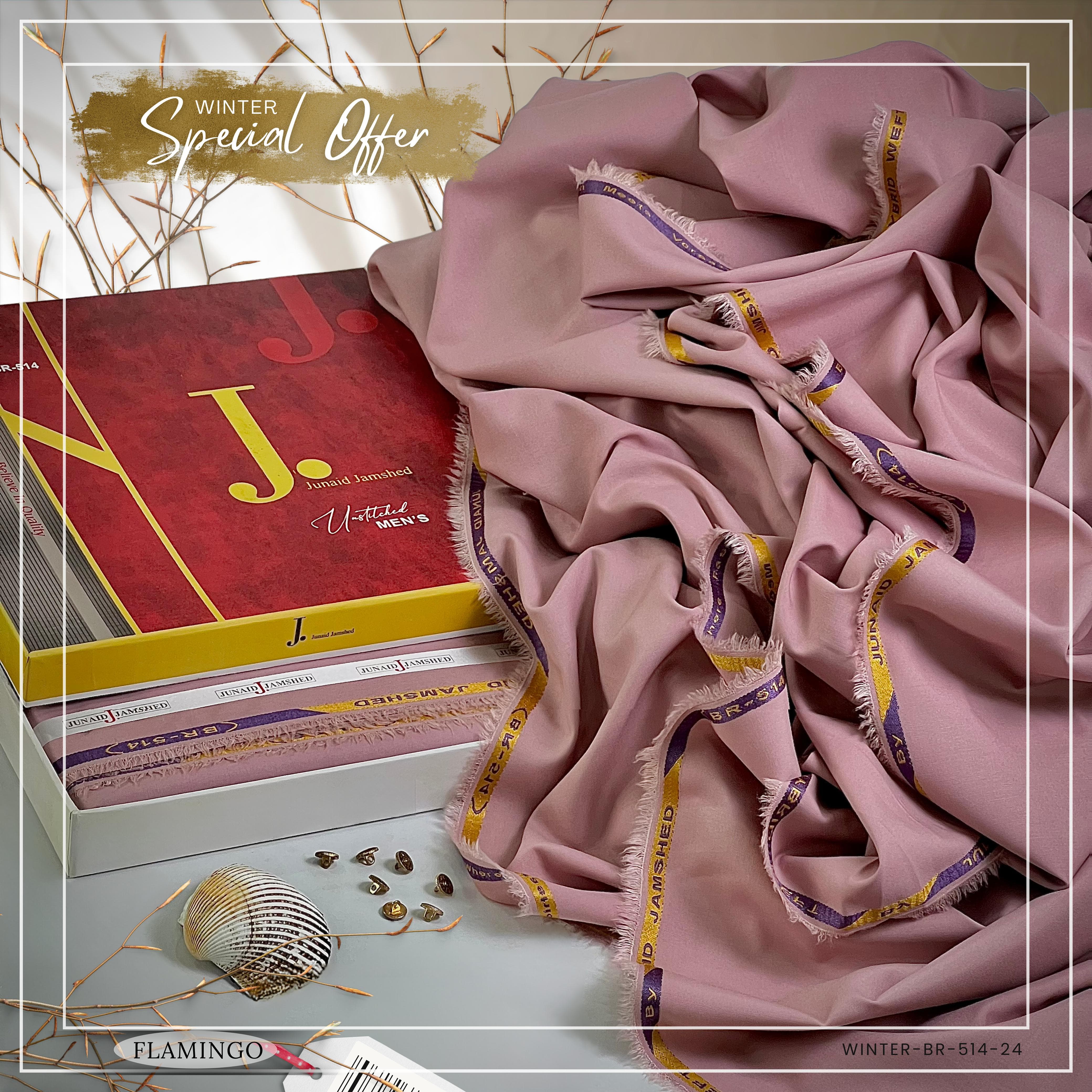 JUNAID JAMSHED - Flamingo - ( Unstitched ) Shalwar Kameez ( Four Season )