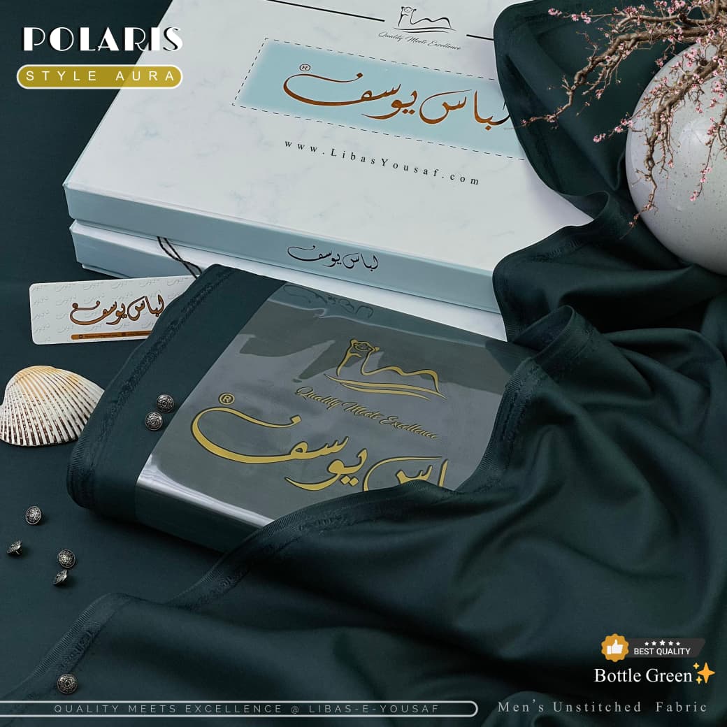 aPOLARIS STYLE - AURA - Bottle Green - Wash & Wear