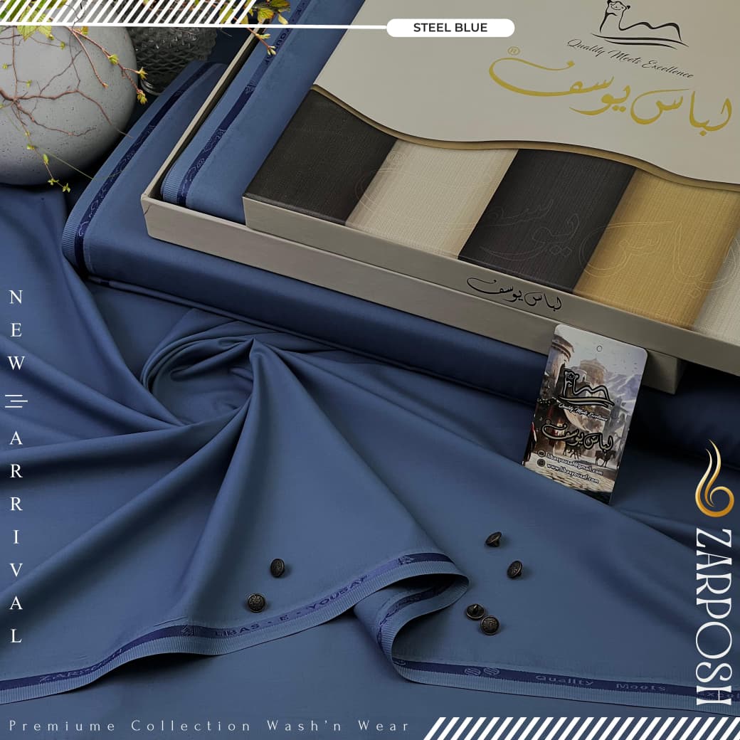Zarposh | by Libas e Yousaf | Wash & Wear | Steel Blue