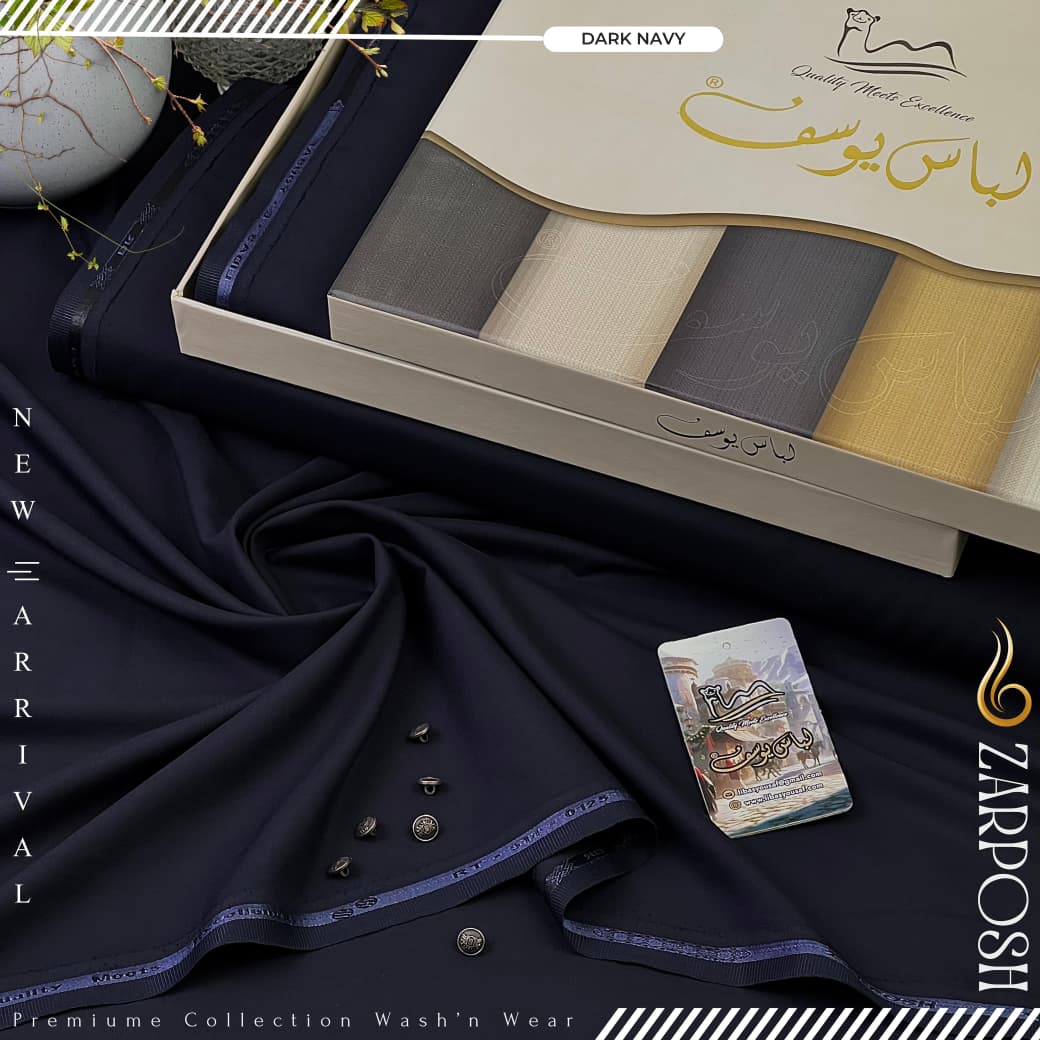 Zarposh | by Libas e Yousaf | Wash & Wear | Dark Navy