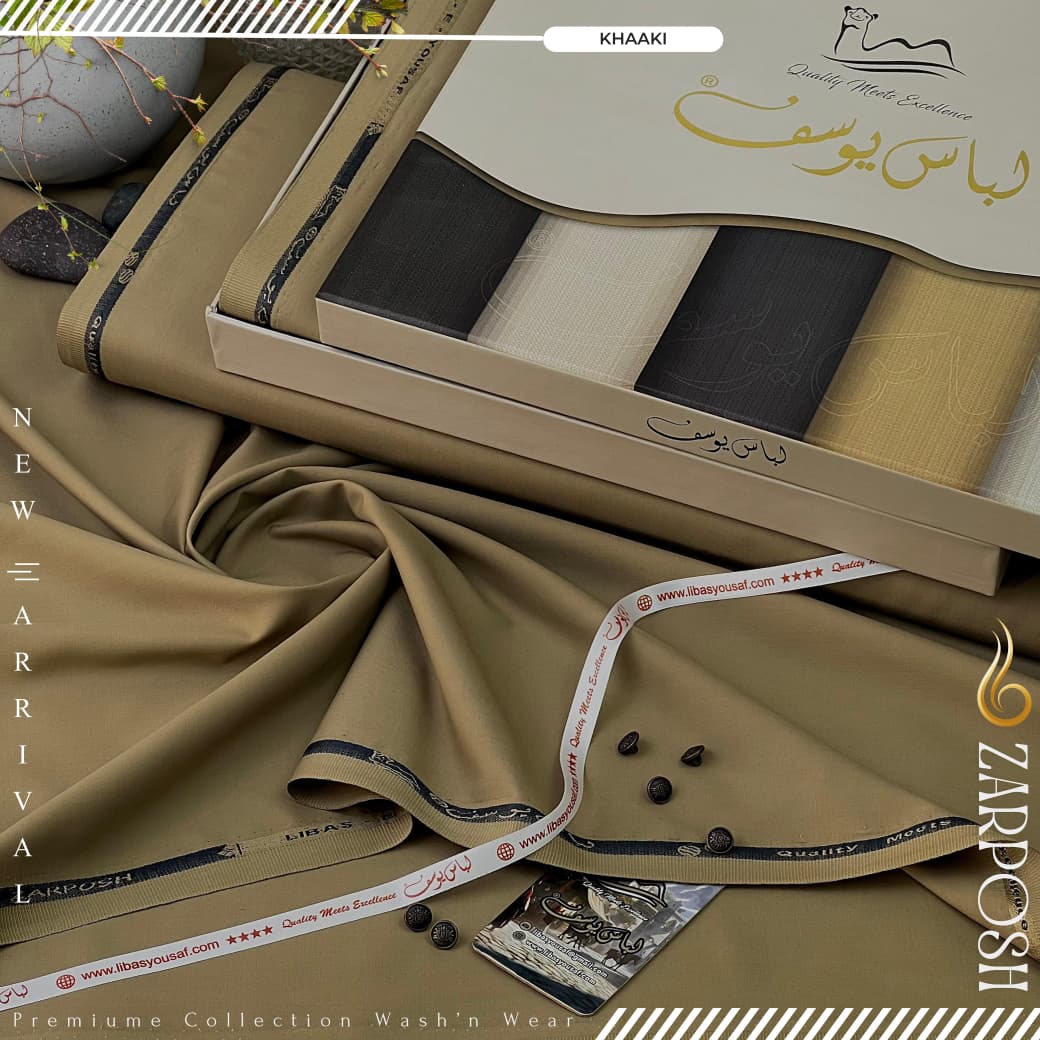 Zarposh | by Libas e Yousaf | Wash & Wear | Khaaki