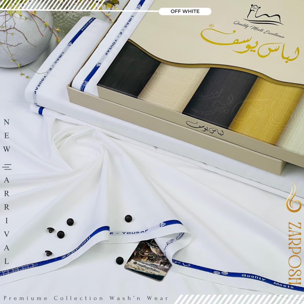 Zarposh | by Libas e Yousaf | Wash & Wear | Off White