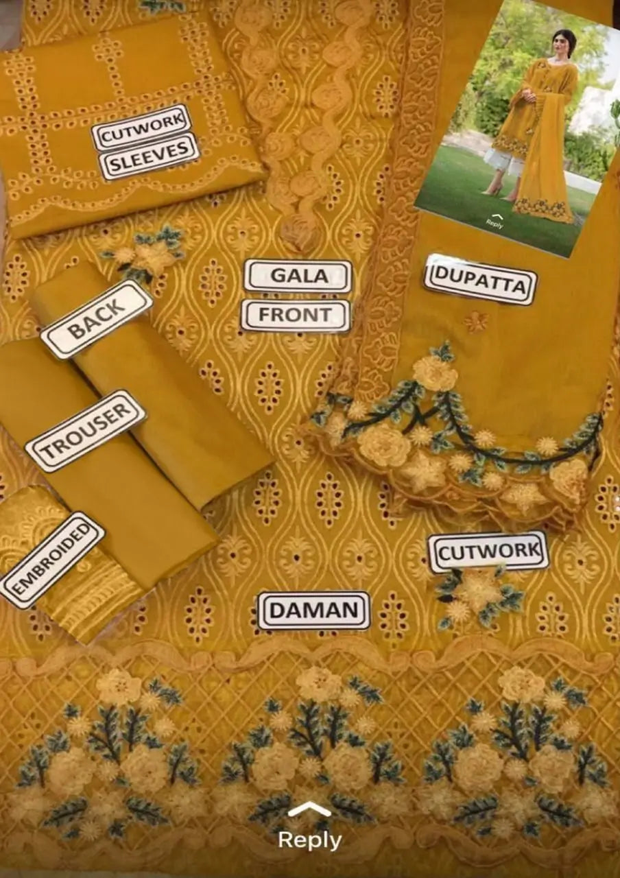 ZARQASH Chicken Kari Cotton Suit