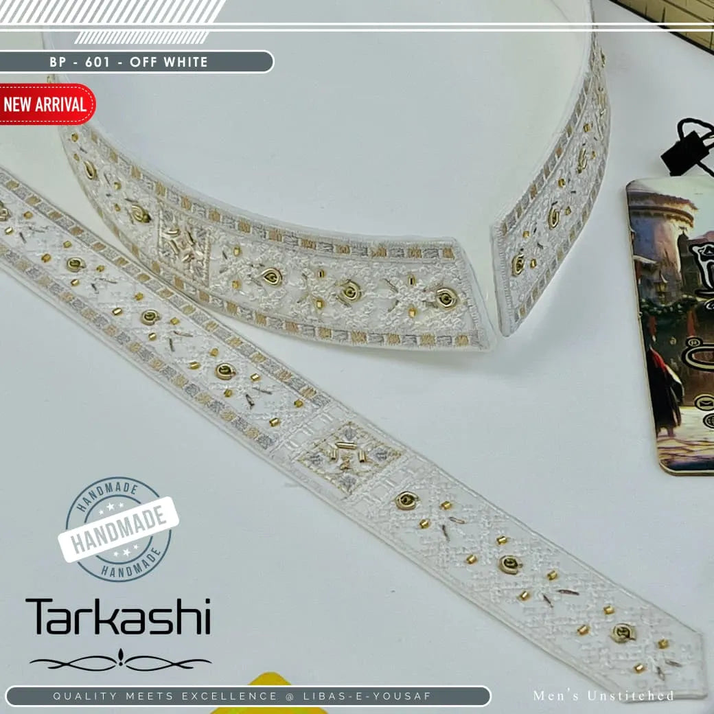 Butter Blend TarKashi | Crafted by Libas e Yousaf | BP 601 OFF WHITE