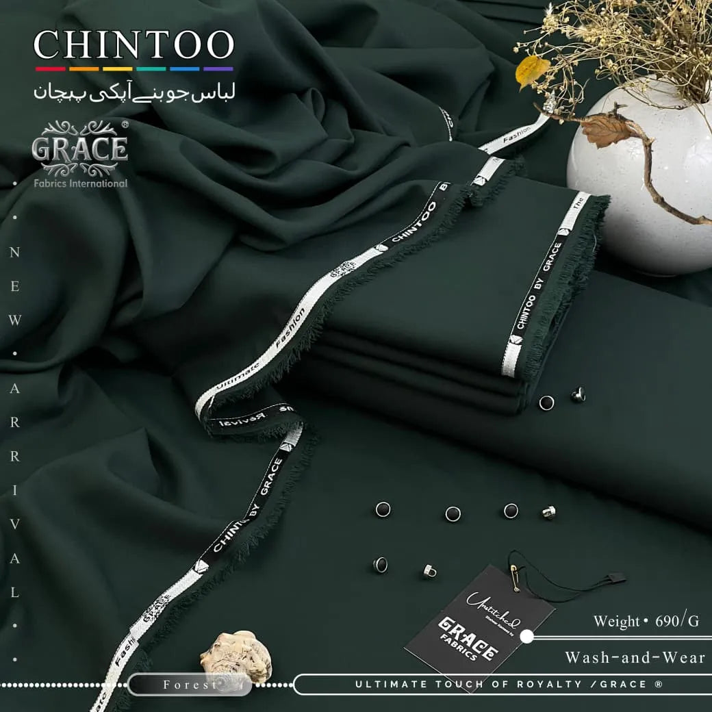 CHINTOO / GRACE© — Premium Tropical Wash’n Wear Fabric | Forest