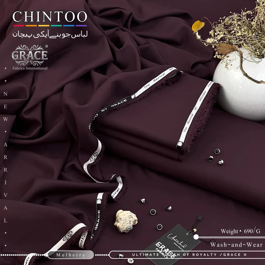 CHINTOO / GRACE© — Premium Tropical Wash’n Wear Fabric | Mulberry