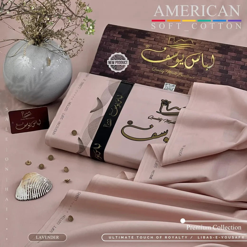 AMERICAN SOFT COTTON | UNSTITCHED | LAVENDER