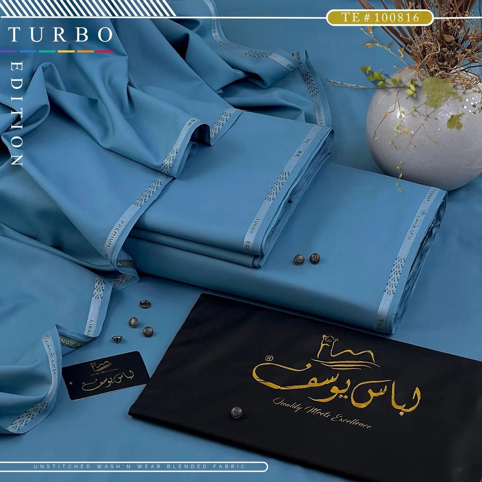 TURBO EDITION | Crafted by Libas e Yousaf | Wash & Wear | Four Season | AZADI SALE |  TE # 100816