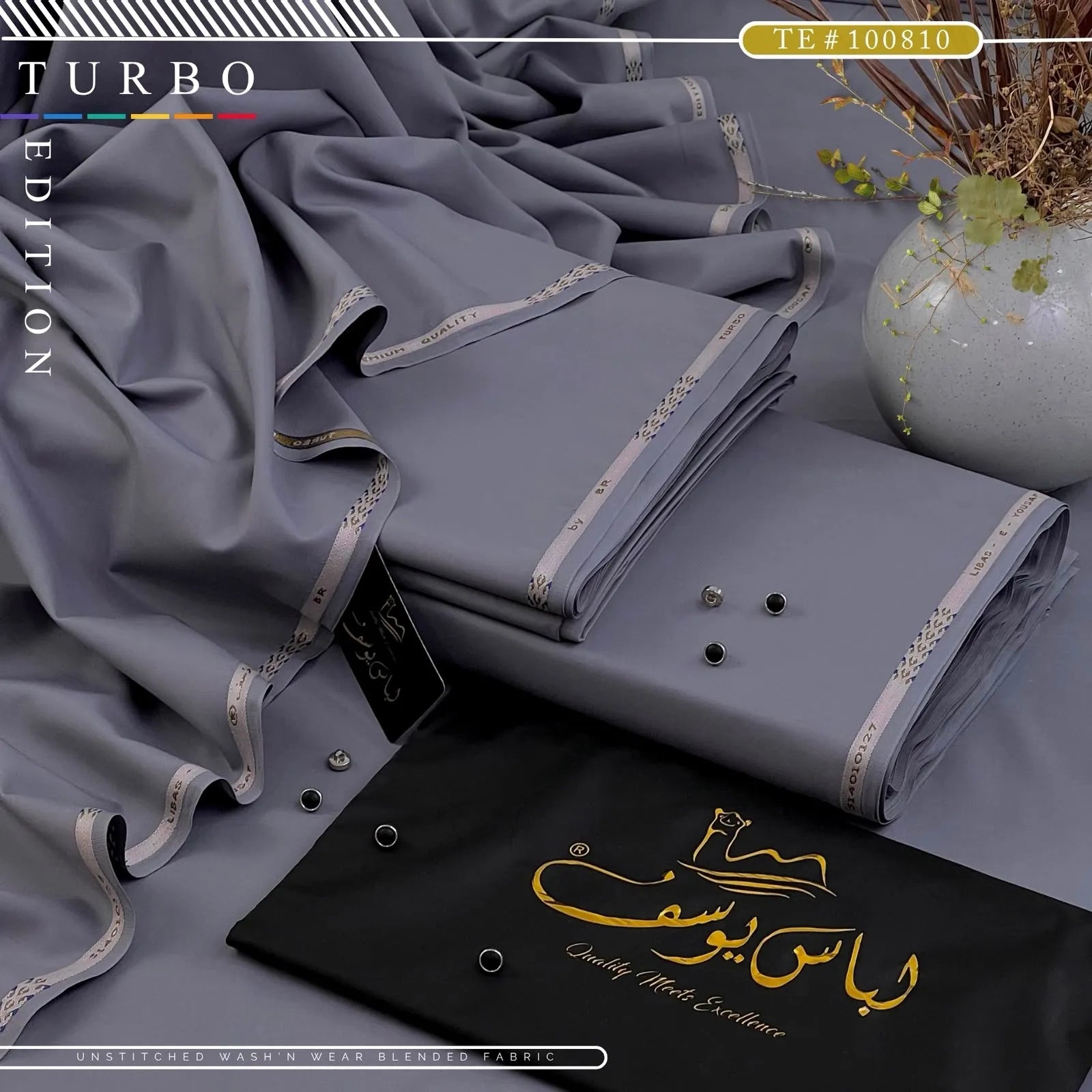 TURBO EDITION | Crafted by Libas e Yousaf | Wash & Wear | Four Season | AZADI SALE |  TE # 100810