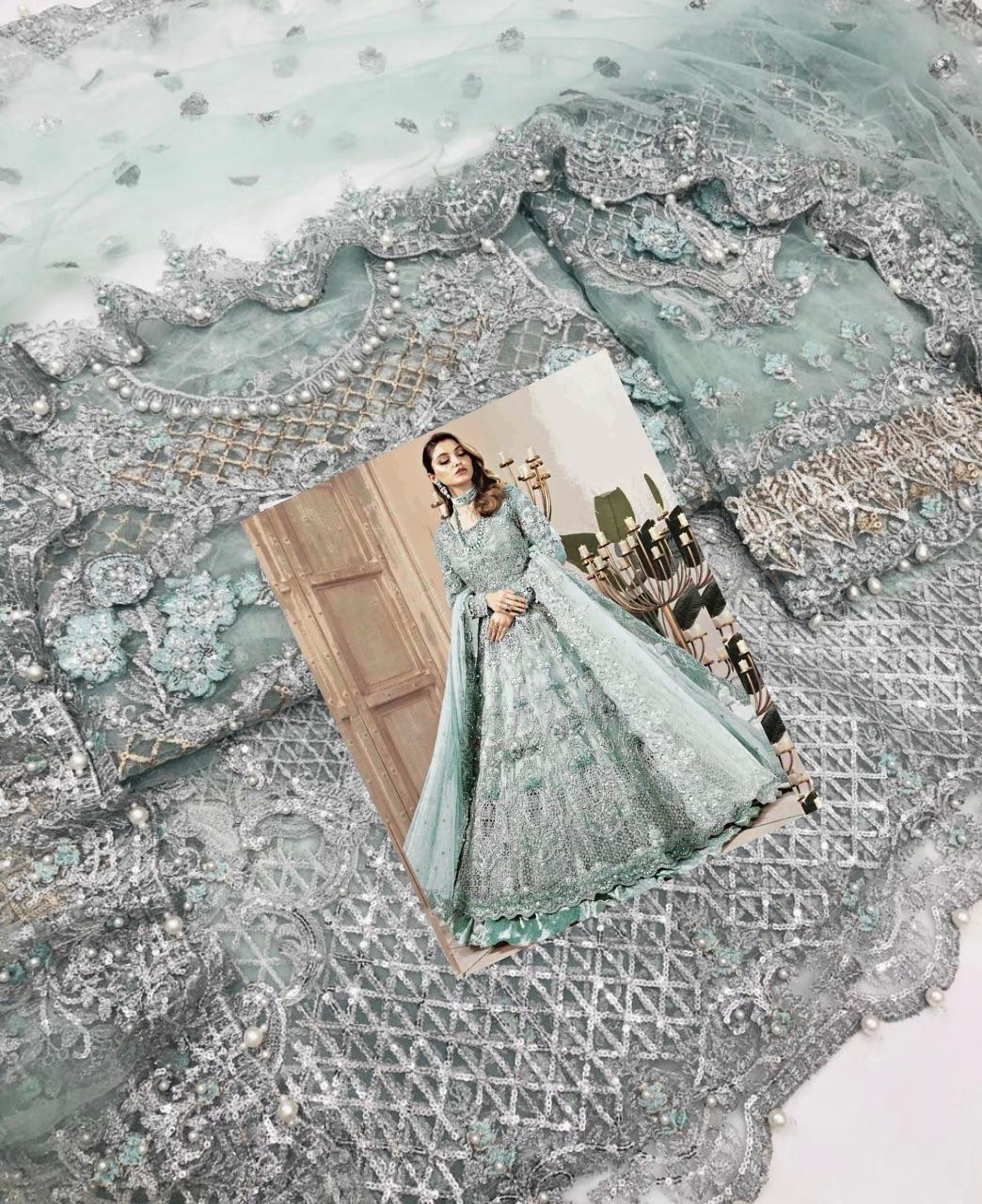 MARIA B bridal maxi  long frock we