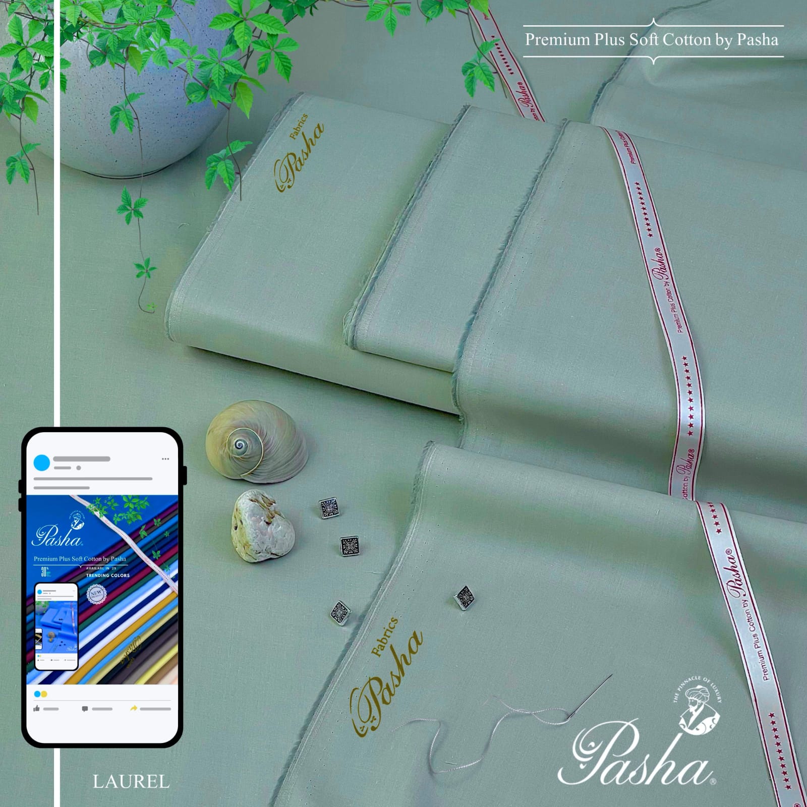 PASHA -Premium Plus - Soft Cotton - LAUREL