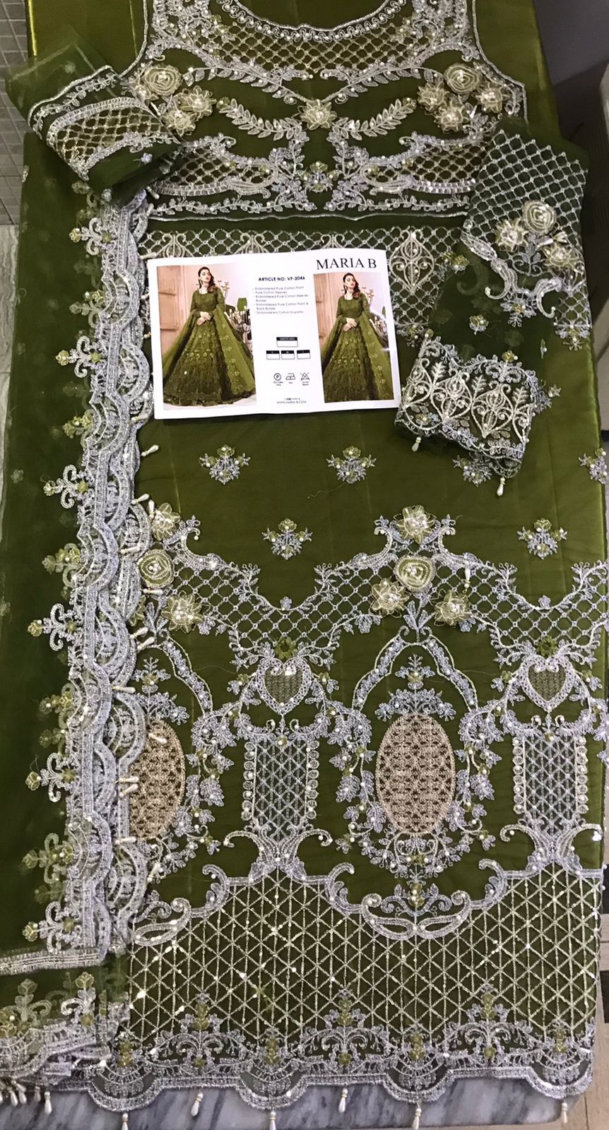 MARIA B bridal maxi  long frock