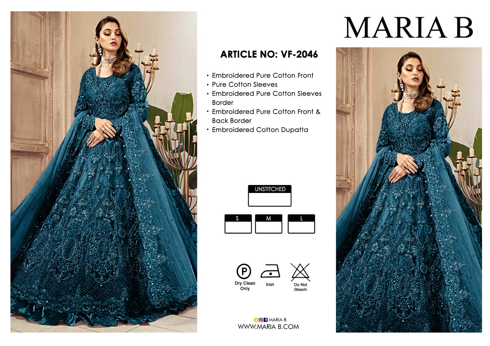 MARIA B bridal maxi  long frock